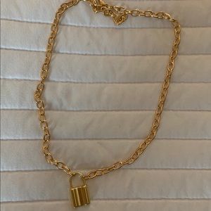 Brandy Melville Look Alike Gold Lock Necklace